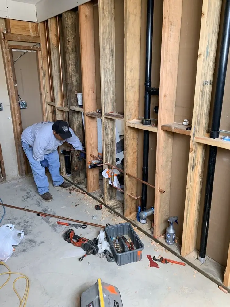 Commercial rough-in plumbing for Water Heater Replacement in Elkins